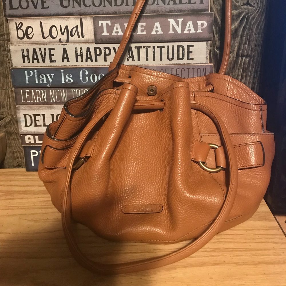 Large Cole Haan Leather Handbag